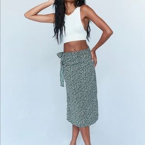 Floral Wrap Skirt